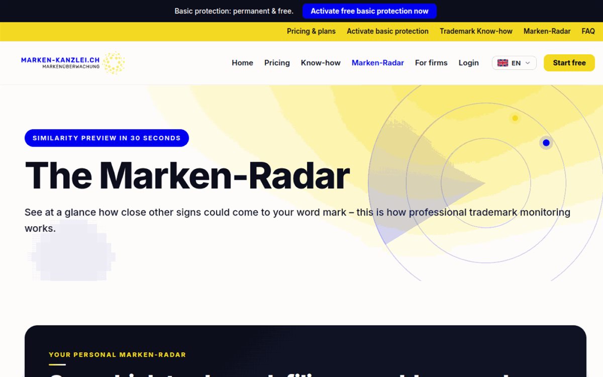 Marken-Radar interactive demo